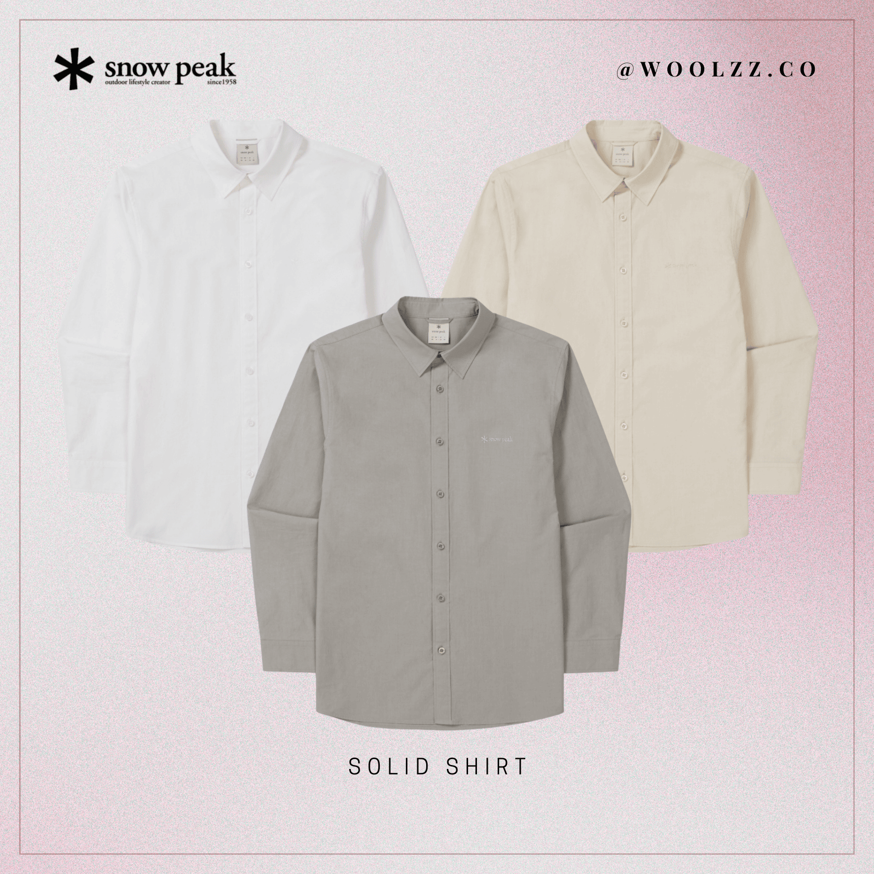 Snow Peak 素色襯衫 S26ZUF-SH12