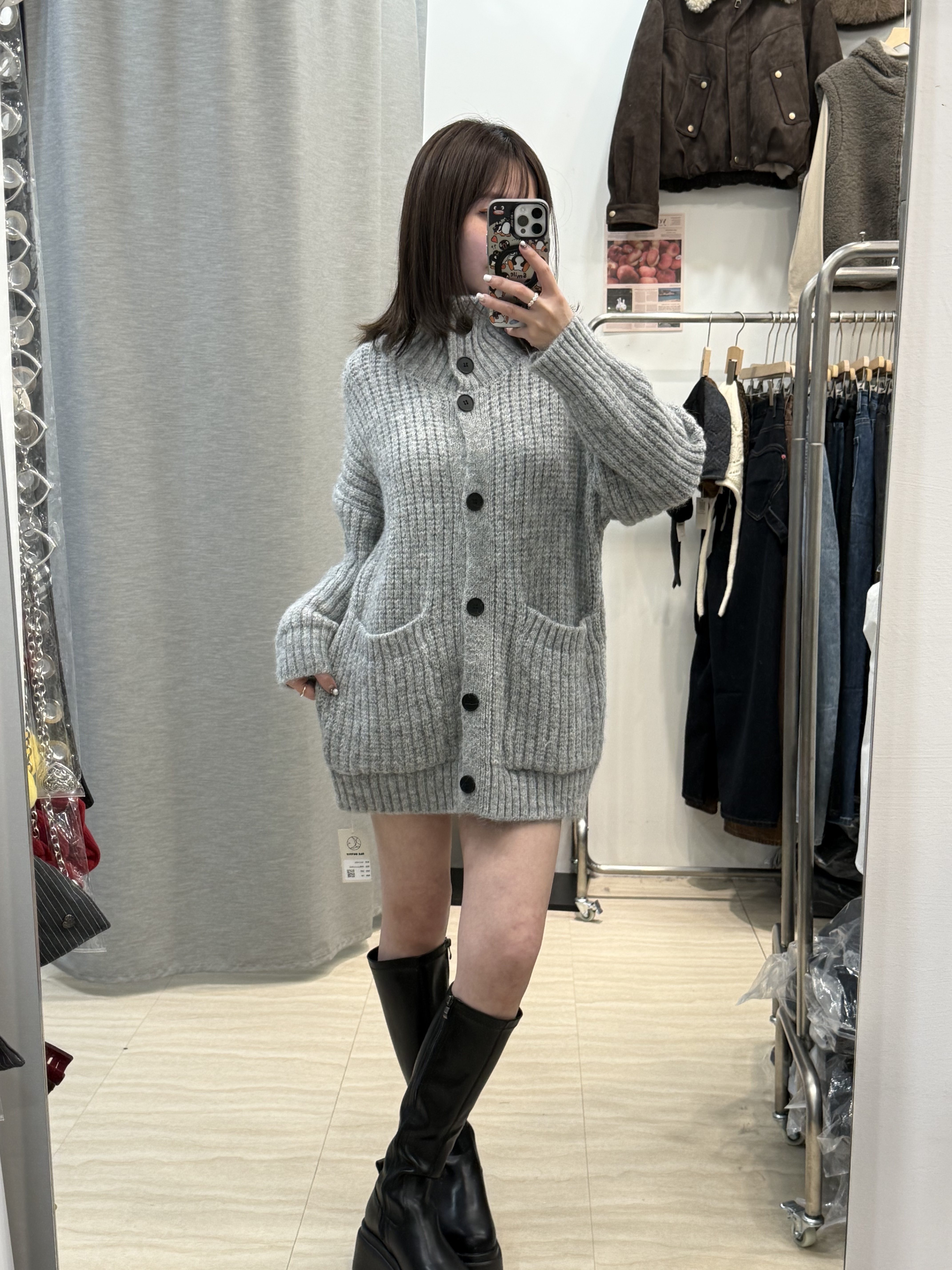 可翻領oversize毛衣（任兩件半價）