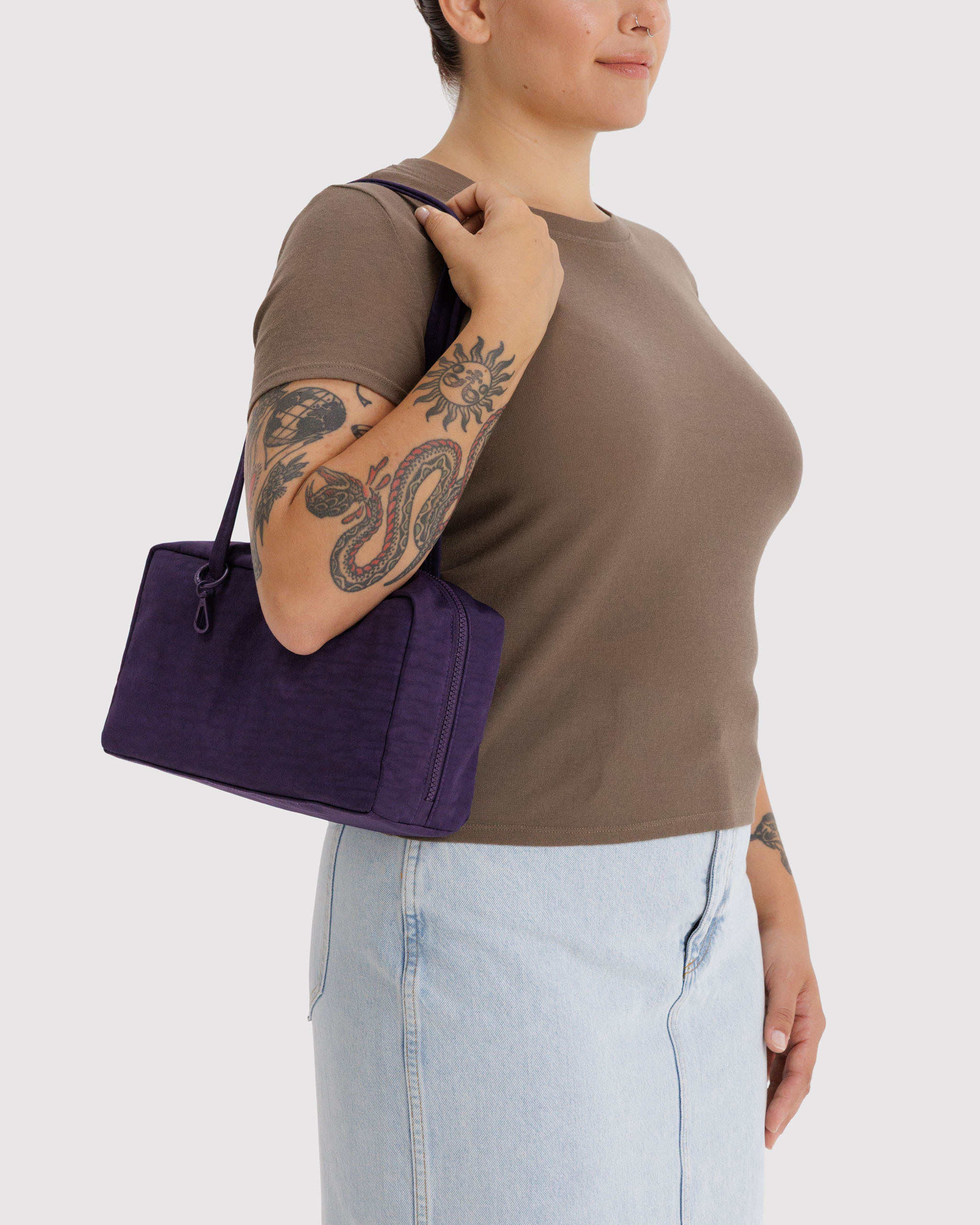 Nylon Bowler Bag - Fig | BAGGU