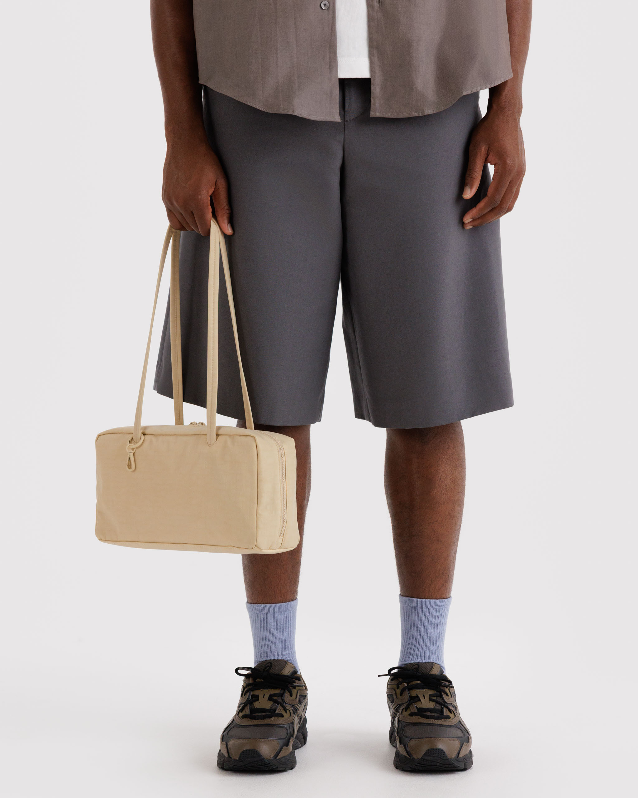 Nylon Bowler Bag - Custard | BAGGU