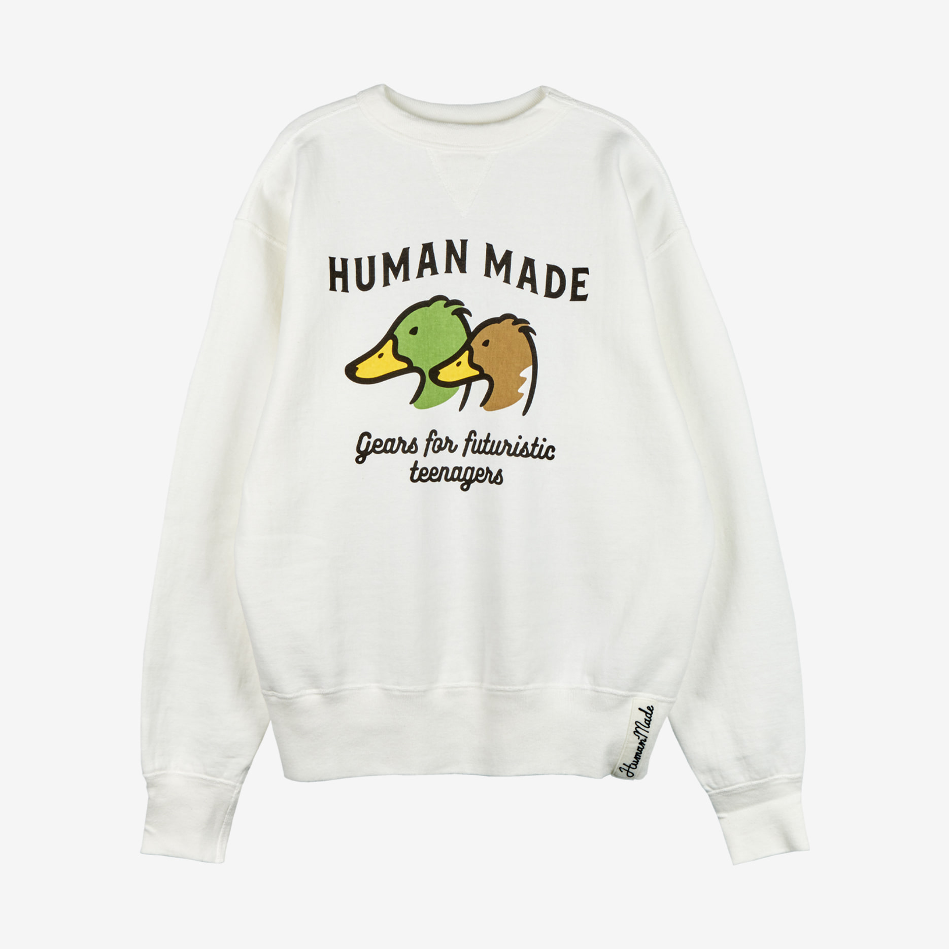 2022SS HUMAN MADE CREWNECK SWEATSHIRT DUCK 鴨子 白色 大學T 現貨