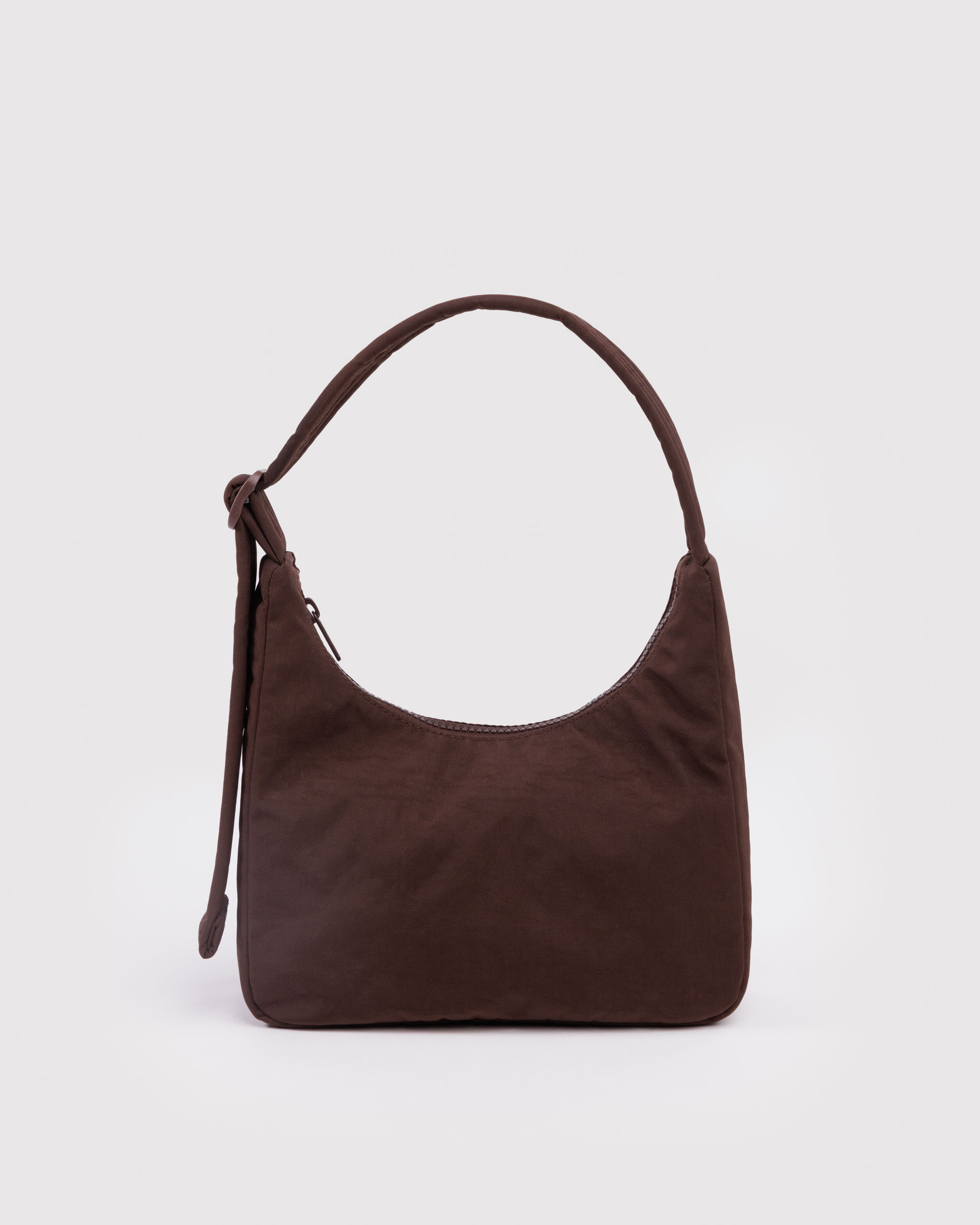 Mini Nylon Shoulder Bag - Coffee | BAGGU