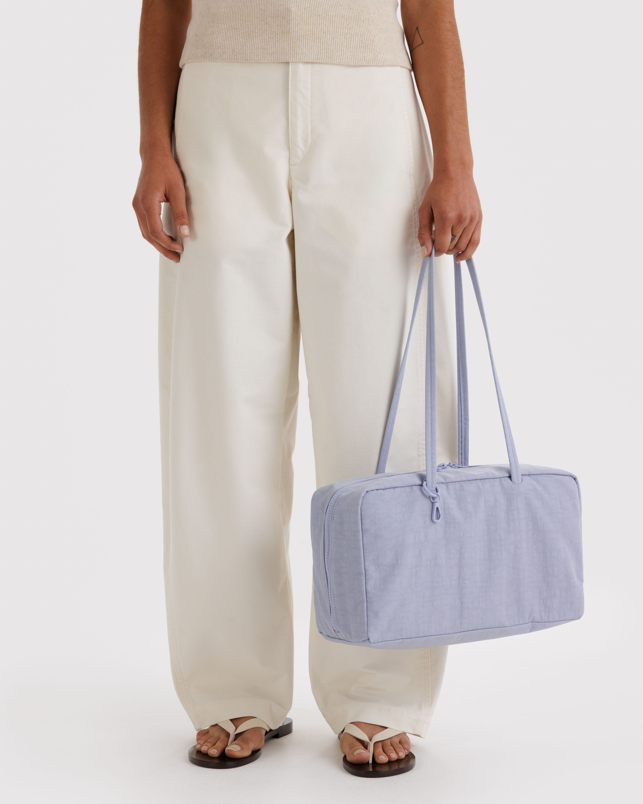Medium Nylon Bowler Bag - Mist | BAGGU