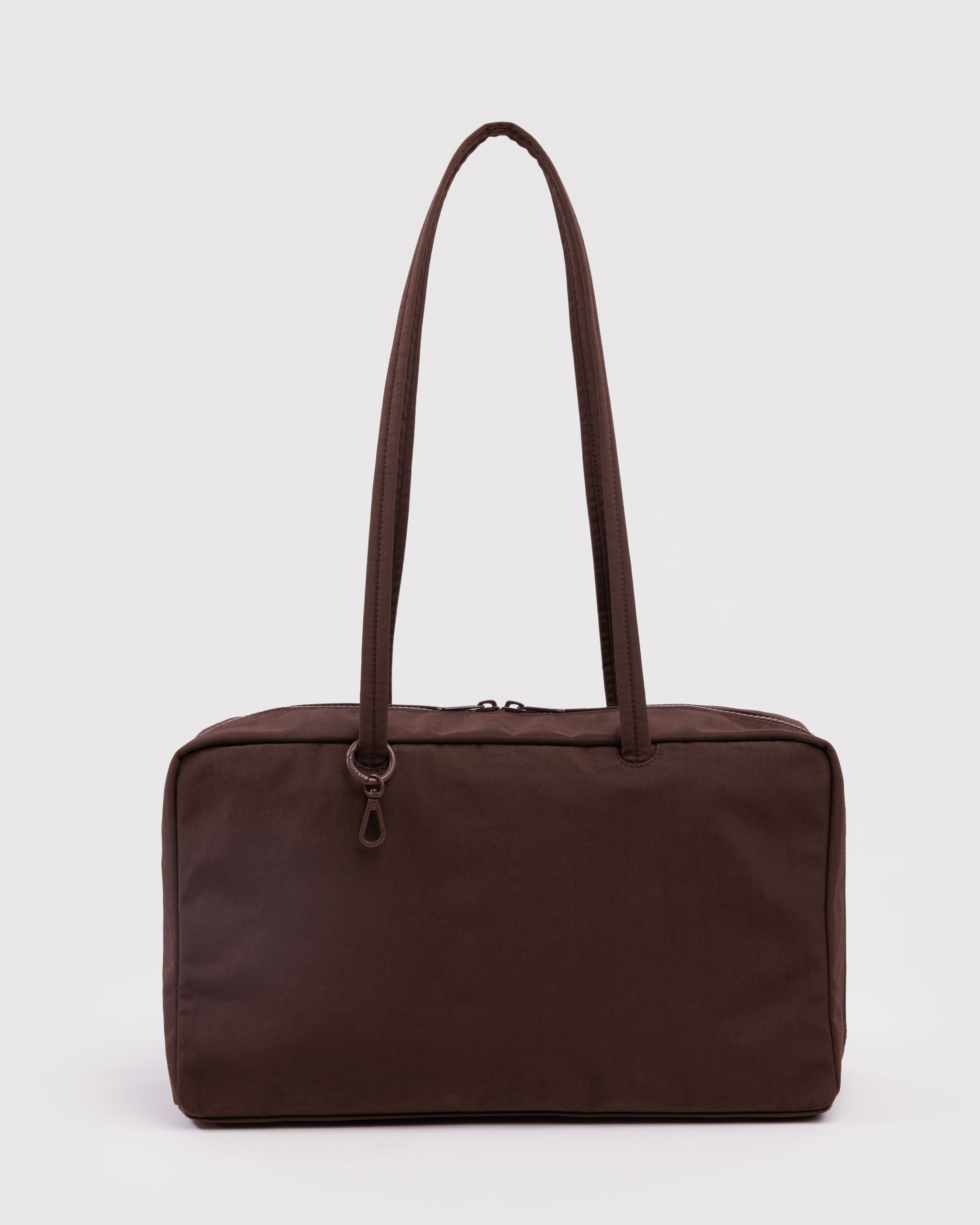 Medium Nylon Bowler Bag - Coffee | BAGGU