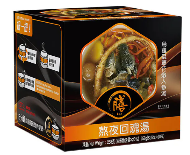 EE260202-C27-膳 熬夜戰士專屬 烏雞蟲草花燉人參湯 258G (EXP 1/2027)