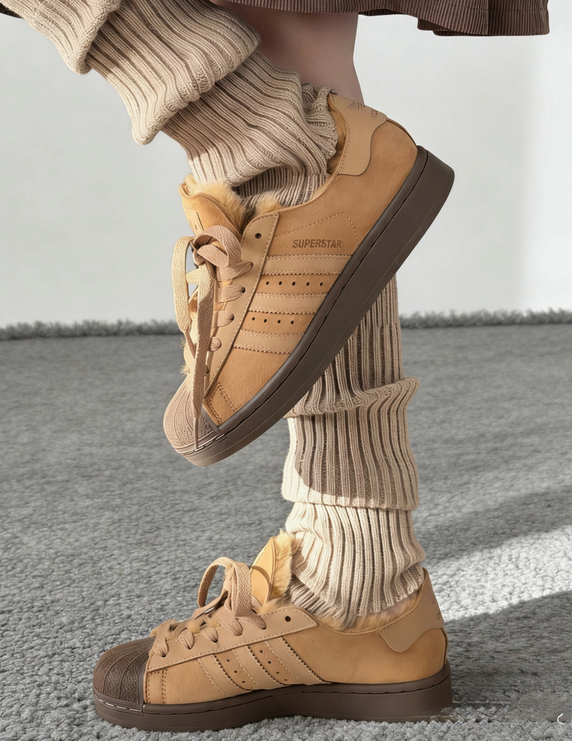 Adidas Originals Superstar 2 焦糖栗子 貝殼鞋 絨毛 KI2969/預購