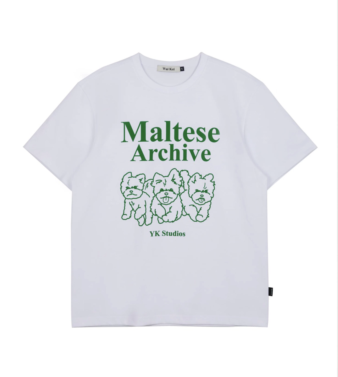 ［Wai kei ]馬爾濟斯系列圖案短T 金珉奎同款