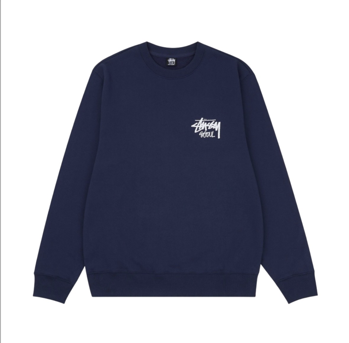 [Stussy x Seoul] 首爾城市限定大學T 海軍藍