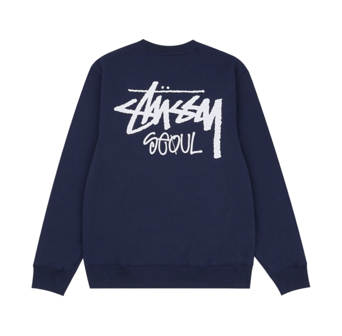 [Stussy x Seoul] 首爾城市限定大學T 海軍藍