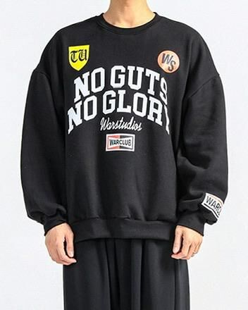 OverSize英文字圖案衛衣(薄抓毛底) T5901