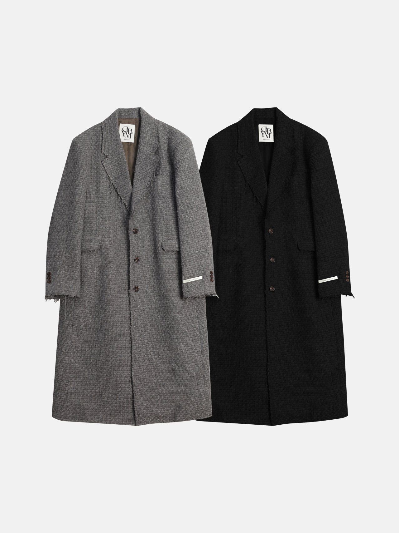 淨色開胸長褸 D.B.Y.M-082JK