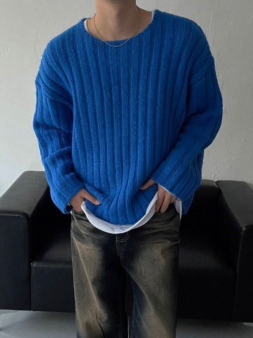 暗直紋針織衫 D.B.Y.M-084T