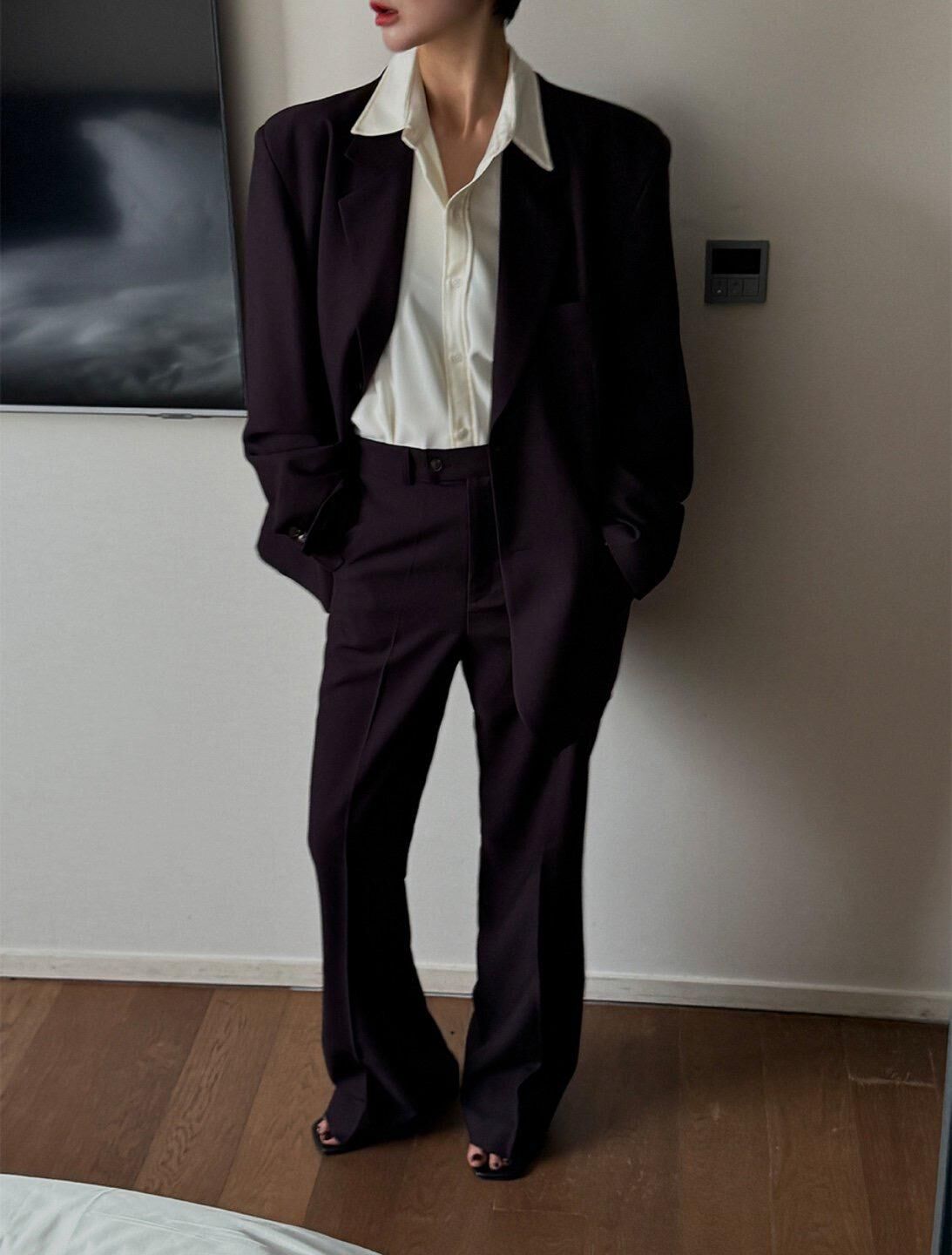 淨色修身西褲 D.B.Y.M-086P