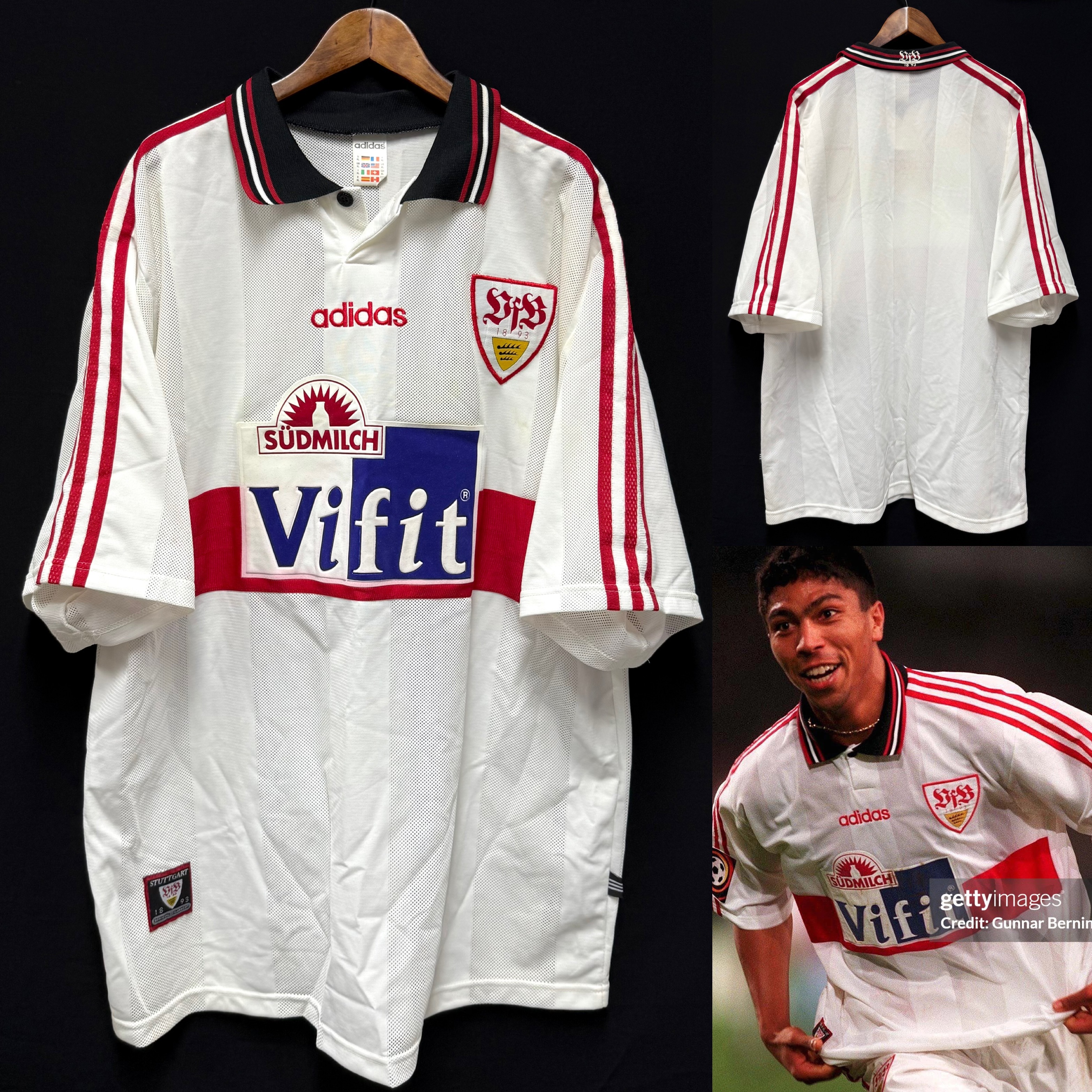 VFB STUTTGART 1996-1997 Adidas Home Shirt