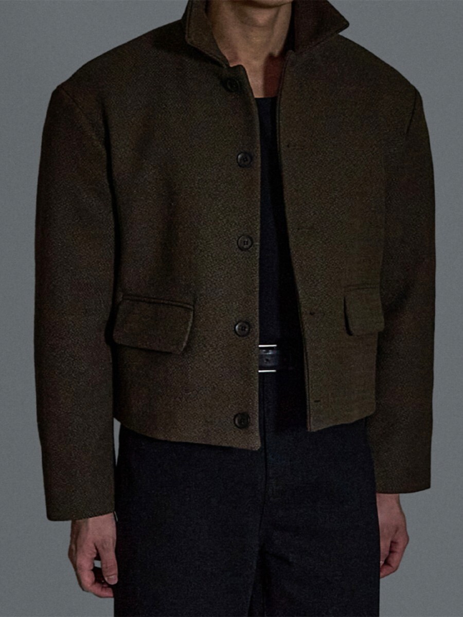 隱藏式短款夾克