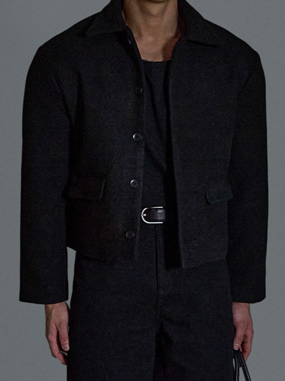 隱藏式短款夾克