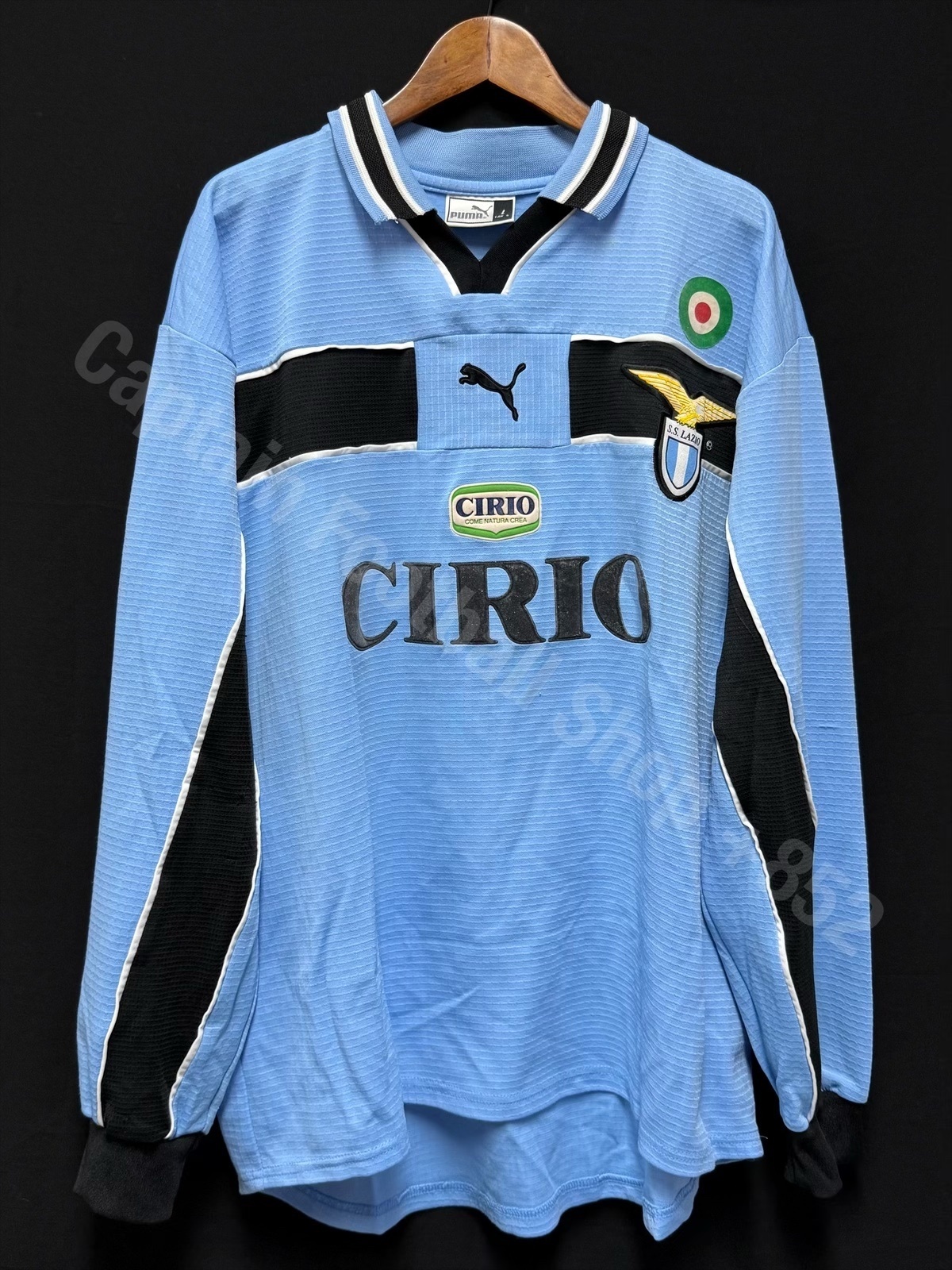 (Player Issue) SS Lazio 1998-1999 Puma Home L/S Player Issue Shirt #21 DE LA PENA
