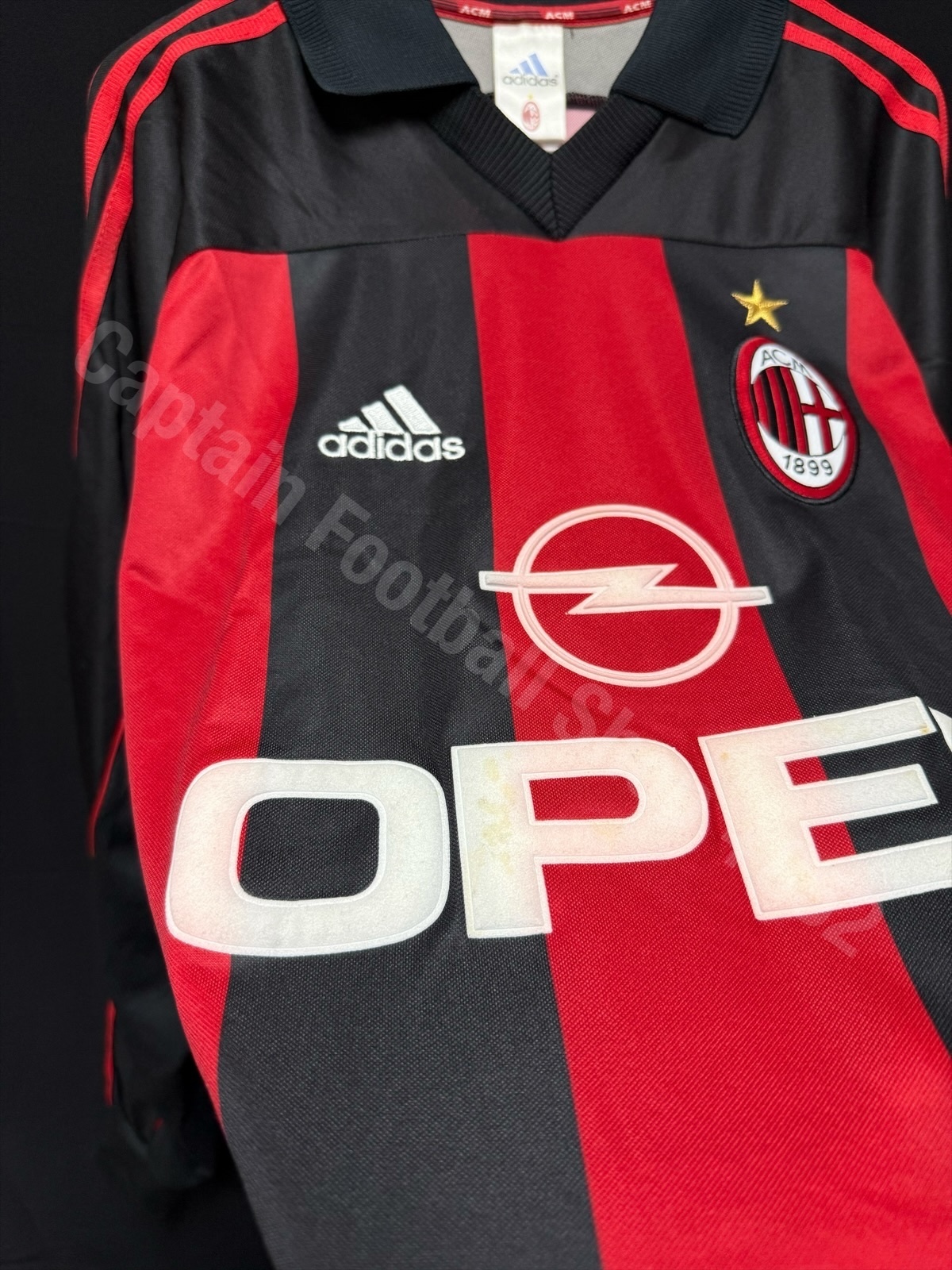 AC Milan 2000-2001 Adidas L/S Home Shirt #9 INZAGHI