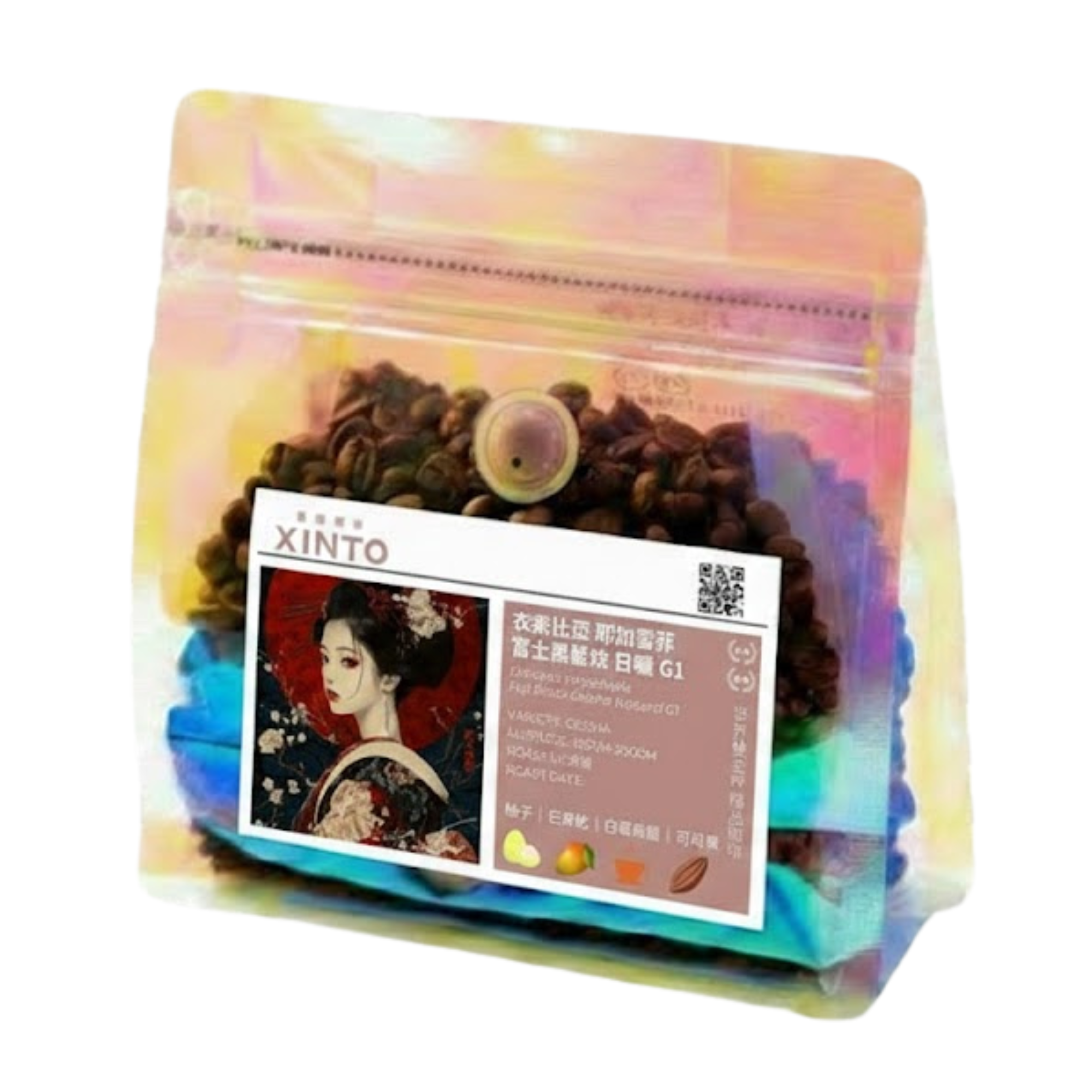 衣索比亞耶加雪菲富士黑藝妓日曬咖啡豆｜深焙・世界咖啡雙金牌｜Xinto