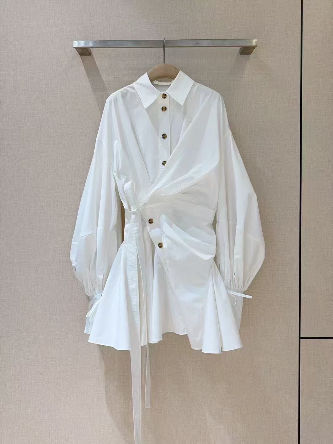 造型澎袖側綁短洋(香港設計師)