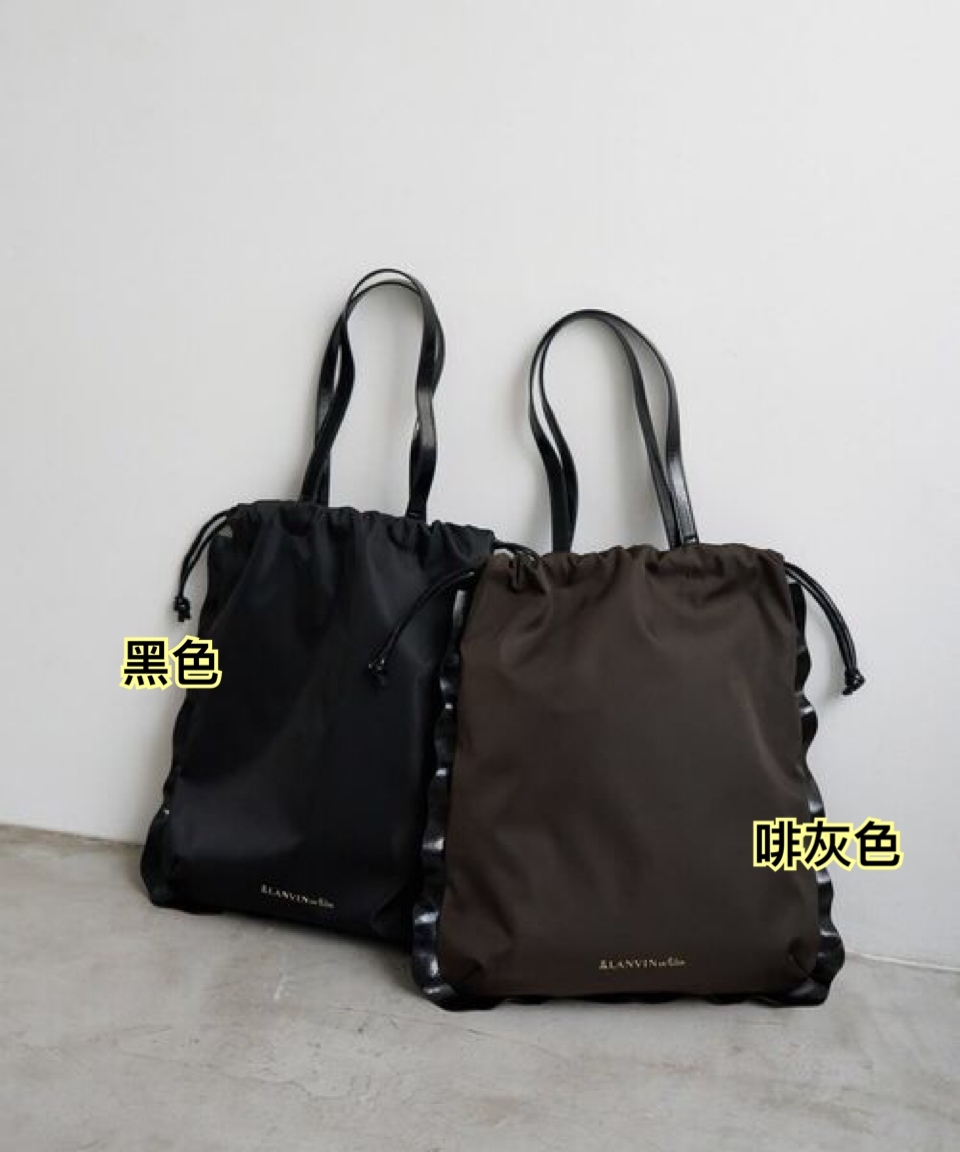 260202 sale Lanvin en Bleu ruffle 邊索繩Tote bag /2 色