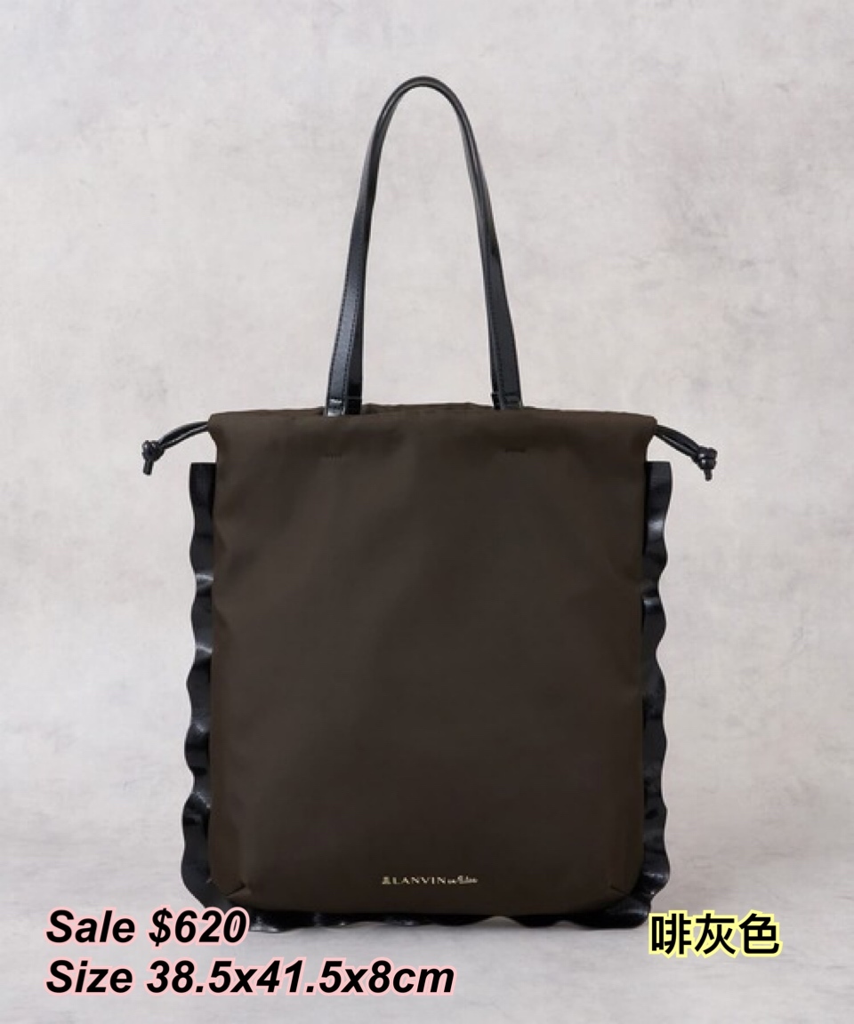 260202 sale Lanvin en Bleu ruffle 邊索繩Tote bag /2 色