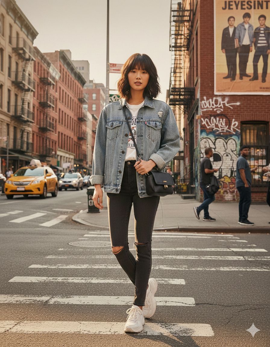 【預購】LEVIS H020256 寬鬆版牛仔外套