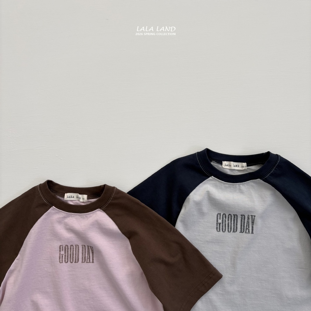 韓國🇰🇷 LALA LAND GOOD DAY插肩七分袖上衣(XS-XL)