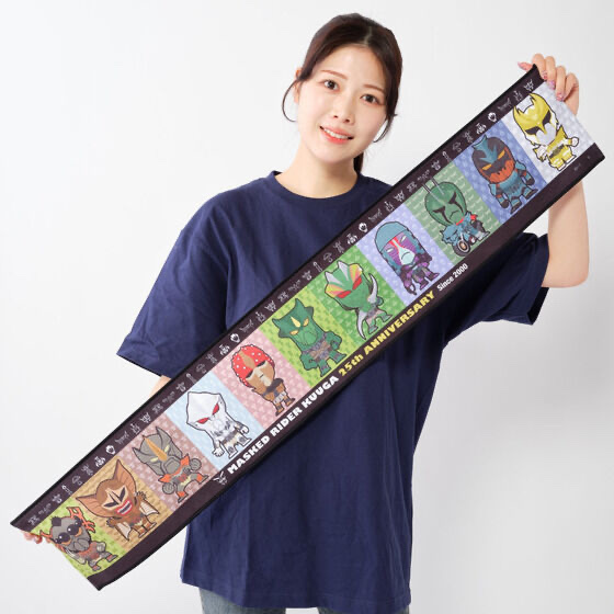 245459 Pbandai 預訂 2026/4月 仮面ライダークウガ　デフォルメ　マフラータオル　グロンギ柄