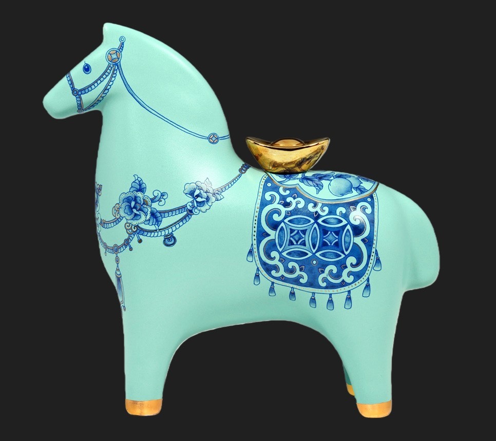 湖綠釉可樂馬馬上發