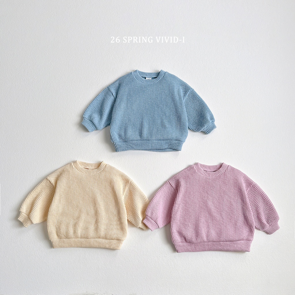 正韓春vividi 三色軟糖華夫格上衣