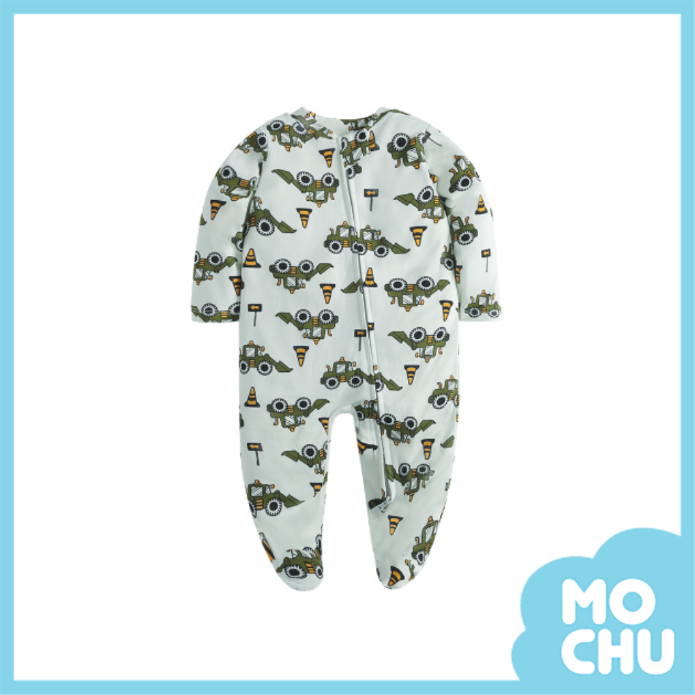 推土機拉鍊包腳連身衣