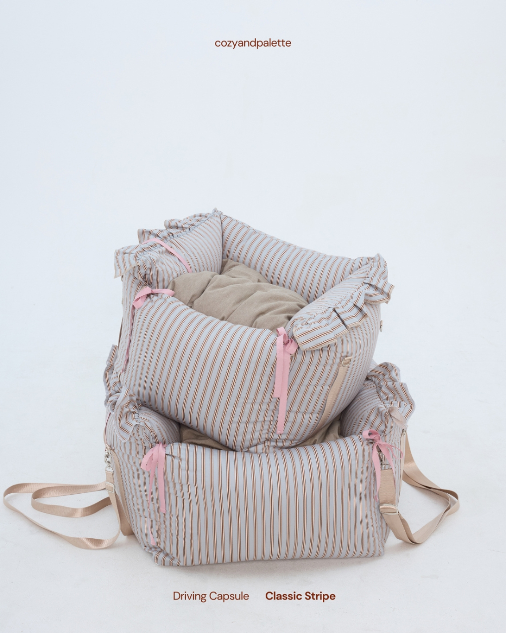 COZY-N 旅行膠囊汽車安全座椅_經典亞麻條紋