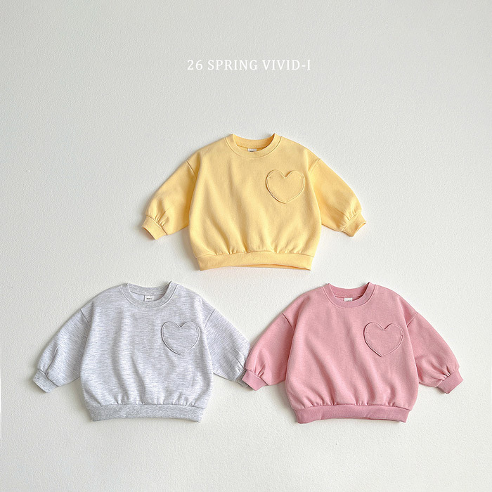 正韓春vividi 三色愛心補丁上衣