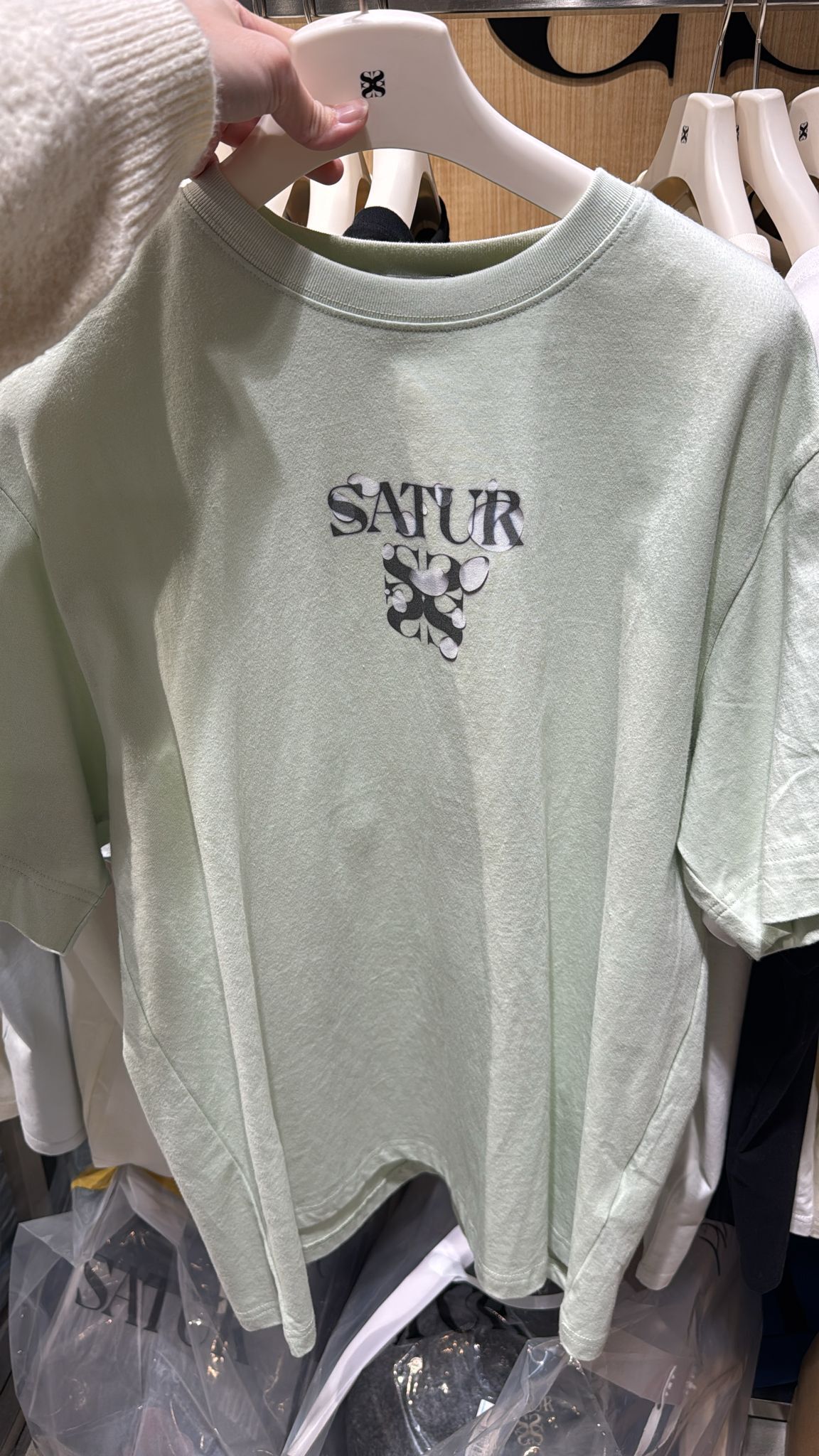 Satur｜必買25折扣款🌟極少庫存🌟｜男女寬鬆長款Satur Ink Spread T-Shirt  SA252MTS27 [3 colors]