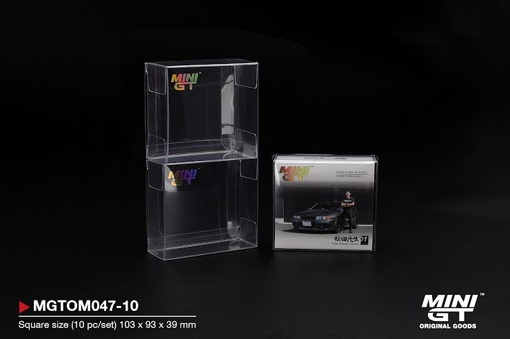 PO-$50 * MINI GT * 1:64 MINI GT Box Protector Type C: Square size (10 pc/set)