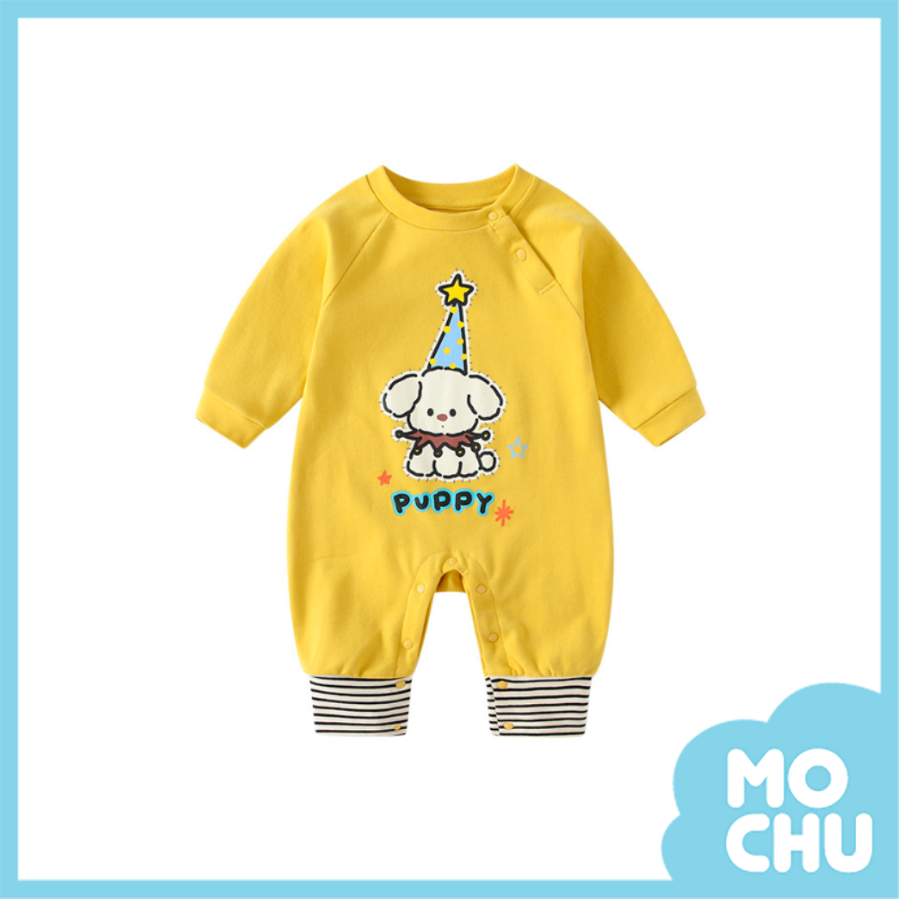 生日禮帽小狗長袖連身衣