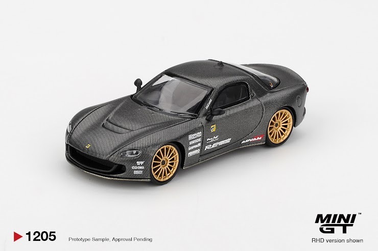 PO-$99 * MINI GT * 1:64 1205 Mazda RX-7 RE-Amemiya Matsukiyo KOKU 3 Rotor NA-7 TAS 2025 Best Tuned Car Award RHD