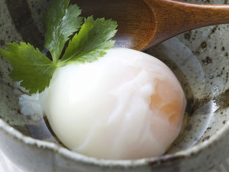 完美溫泉蛋濃郁蛋黃與嫩滑蛋白