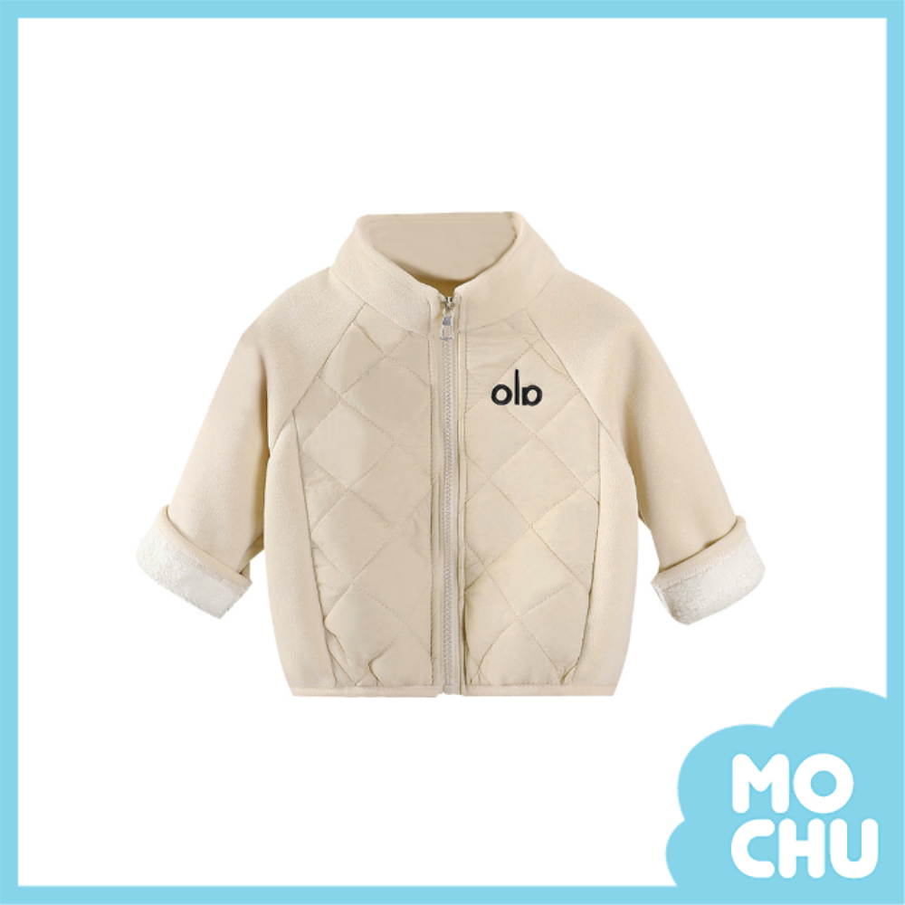 縫格奧粒絨加絨外套(三色)