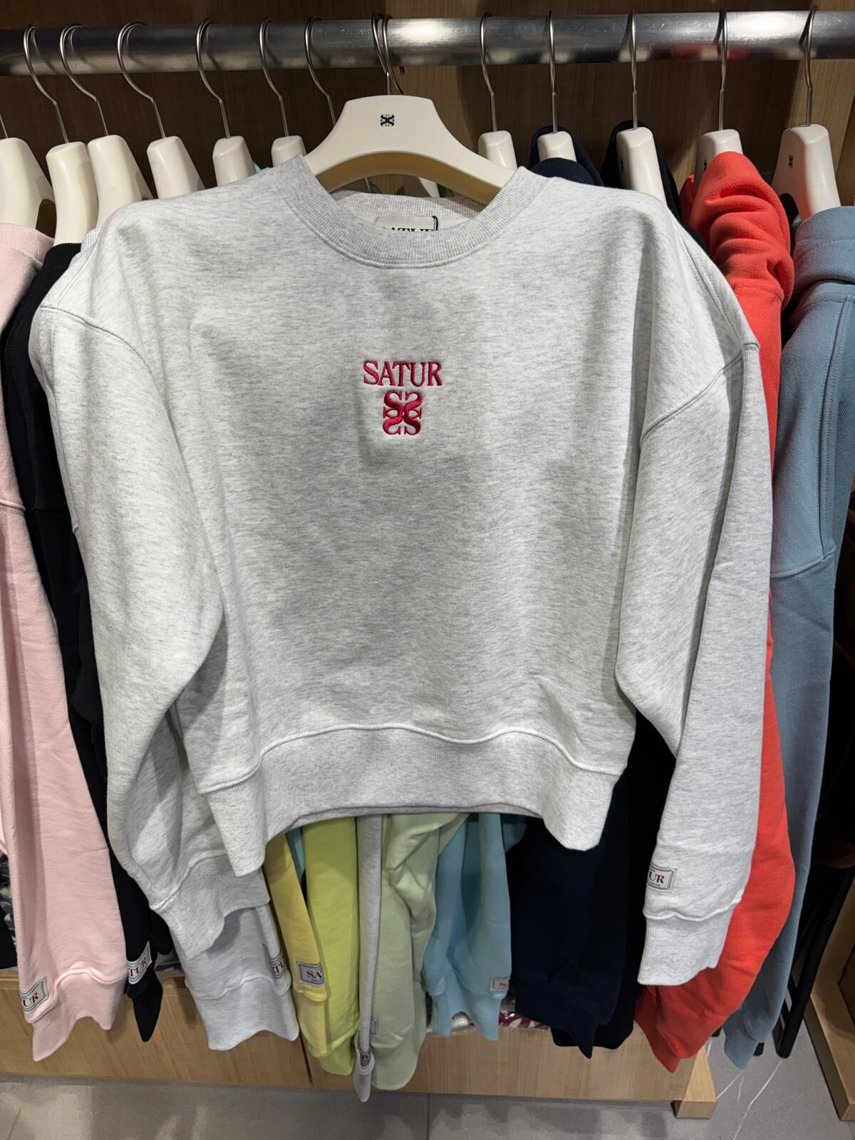 Satur｜必買25折扣款🌟極少庫存🌟(W) Small Logo Sweashirt SA251WTM03 [4 colors]