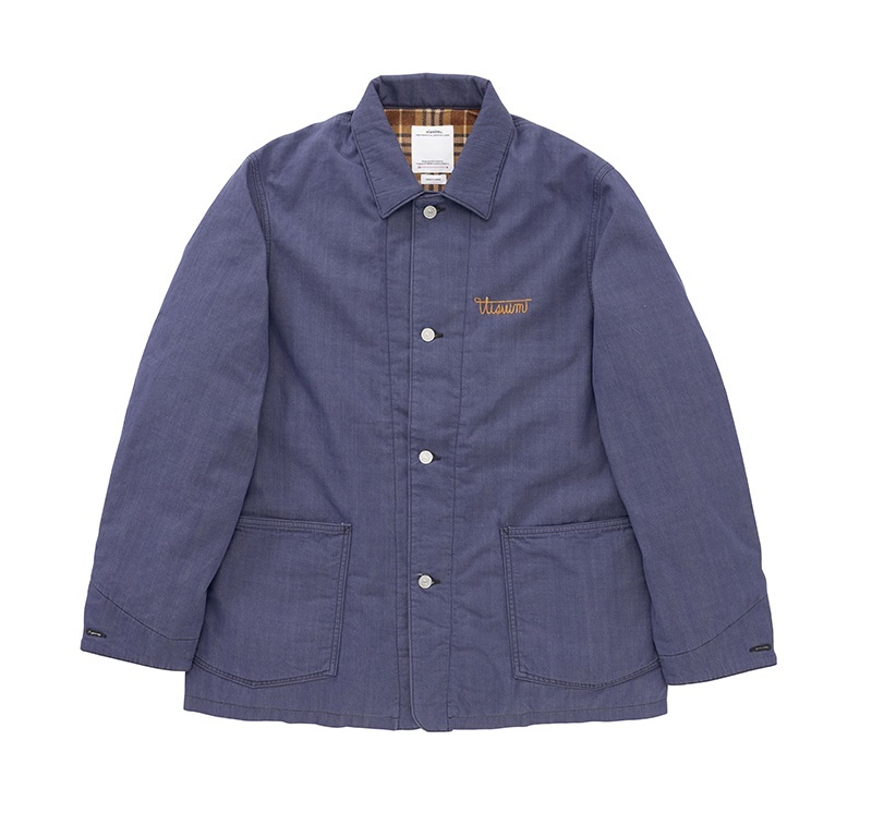 RE-STOCK: VISVIM 2026 S/S OSIRIS DOWN COVERALL DMGD JKT - NAVY PRE ORDER ITEM (預訂中)