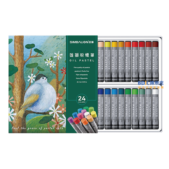 雄獅鉛筆 SIMBALION 雄獅大支粉蠟筆 (特大學齡前) OPL 系列(新舊包裝隨機出貨)