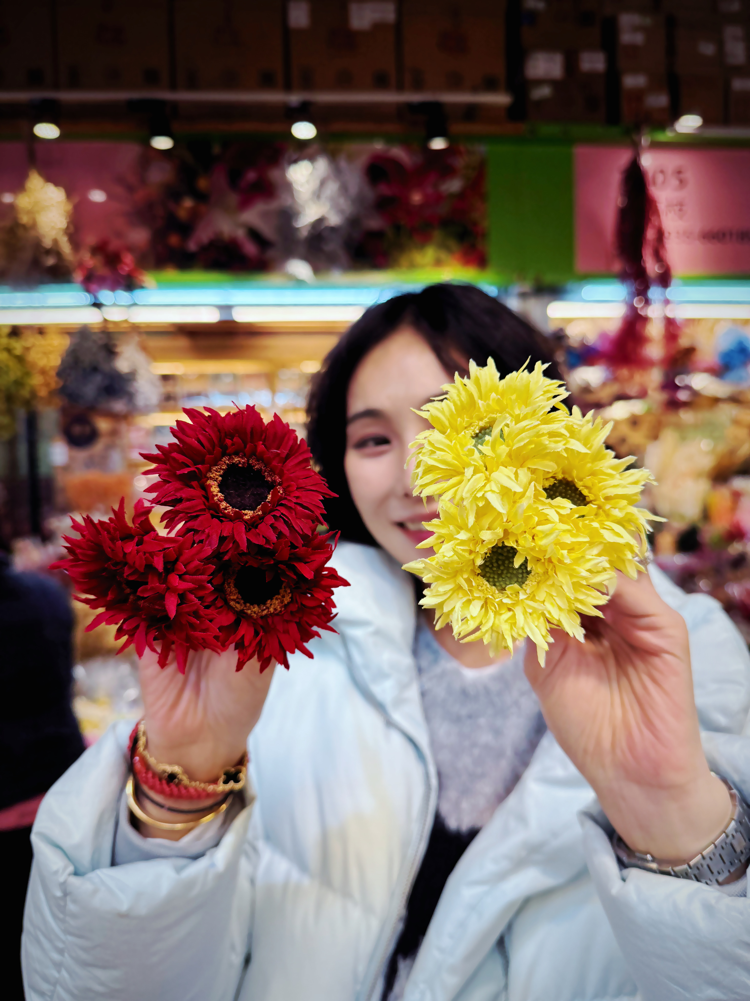 擬真蜘蛛非洲菊（兩色）