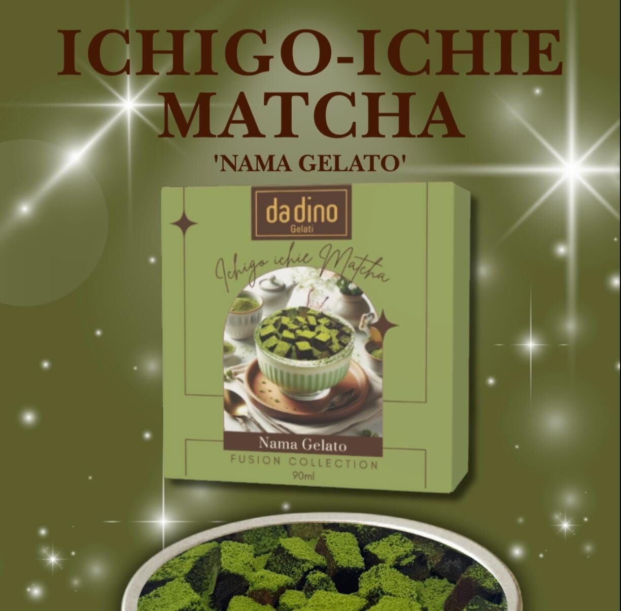 Da Dino Gelato系列-生朱古力抹茶雪糕90ml