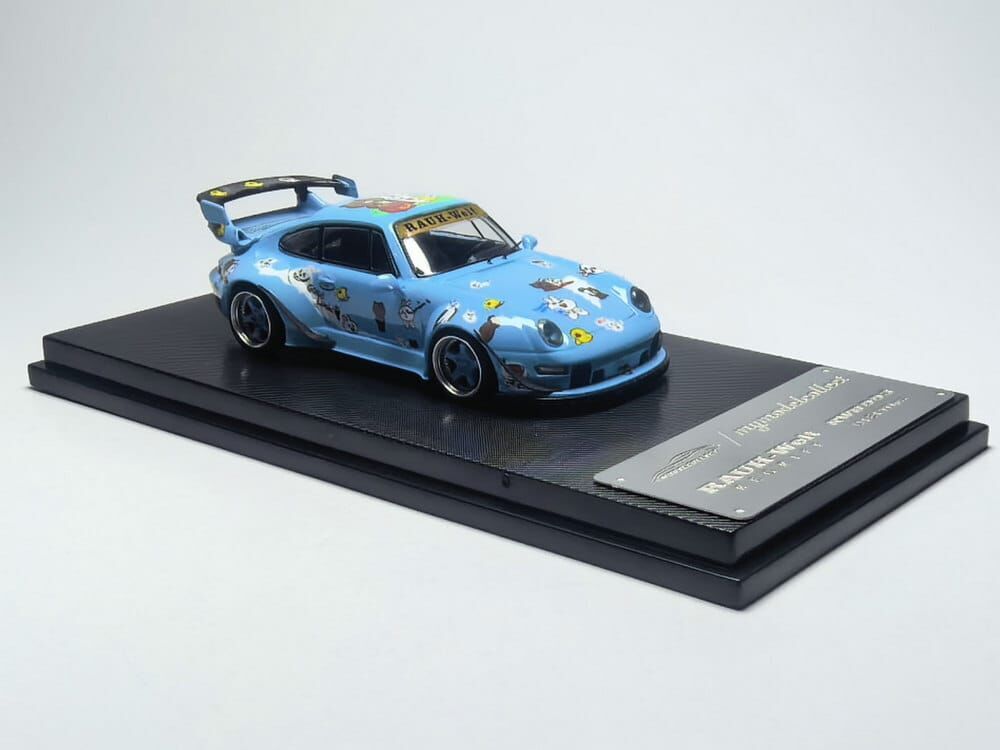 PO-$150 * MODEL COLLECT * 1:64 RWB993 HIGH WING BLUE LINE FRIENDS