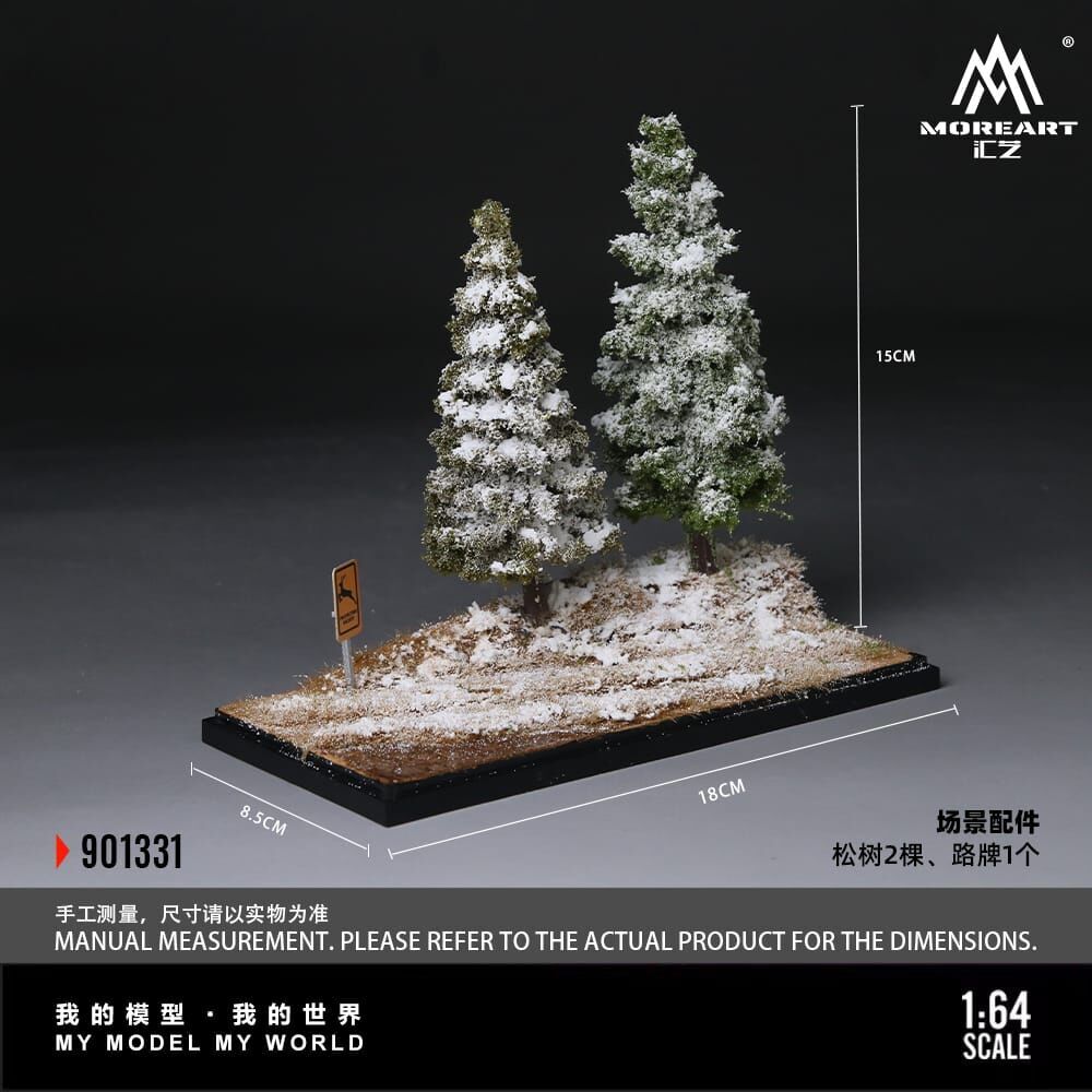 PO-$200 * MOREART * 1:64 DIORAMA - SCENE OF THE FIRST SNOWFALL IN WINTER FOREST (MO901331)