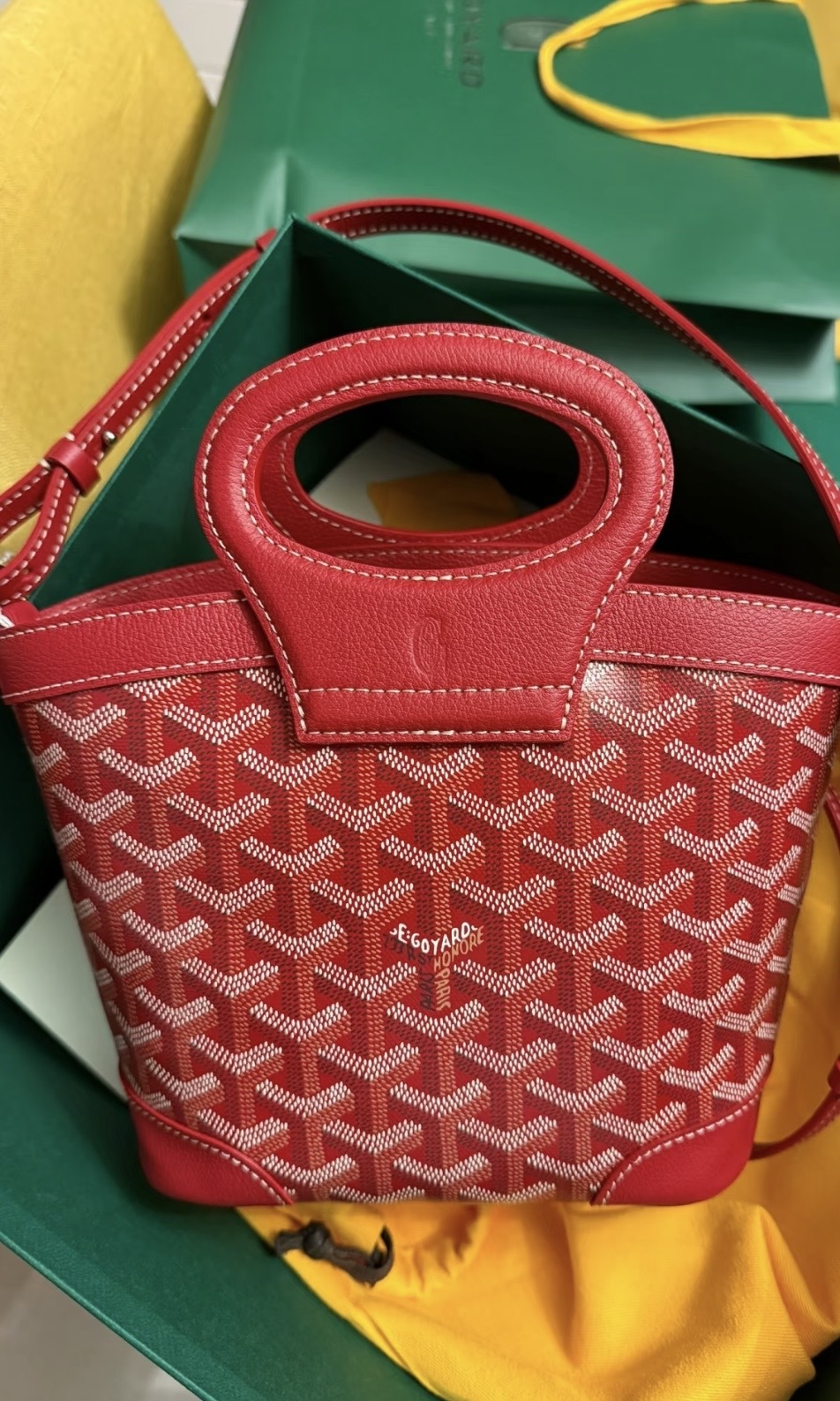 Goyard Beluga mini tote bag 紅色