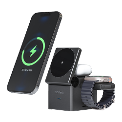 Choetech 充電便利貼系列｜三合一MagSafe磁吸無線充電座（T632）