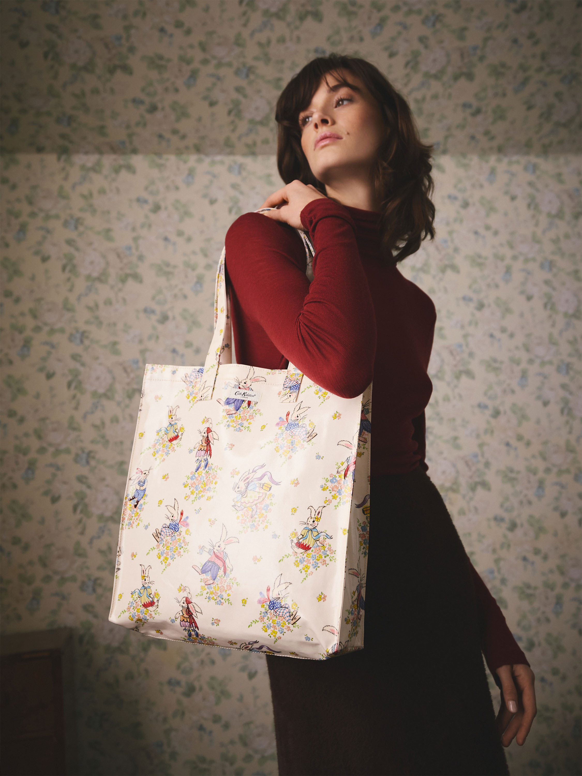 Easter Bunny 防潑水直式印花書袋